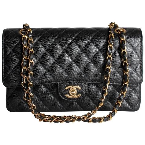 chanel classic flap bag caviar medium price|Chanel Black Quilted Caviar Medium Classic Double Flap Bag Pal.